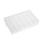 24 Compartments Transparent Large Adjustable Plastic Storage Boxes Jewelry Beads Bathroom Accessories Tools Organizer Box