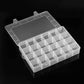 24 Compartments Transparent Large Adjustable Plastic Storage Boxes Jewelry Beads Bathroom Accessories Tools Organizer Box