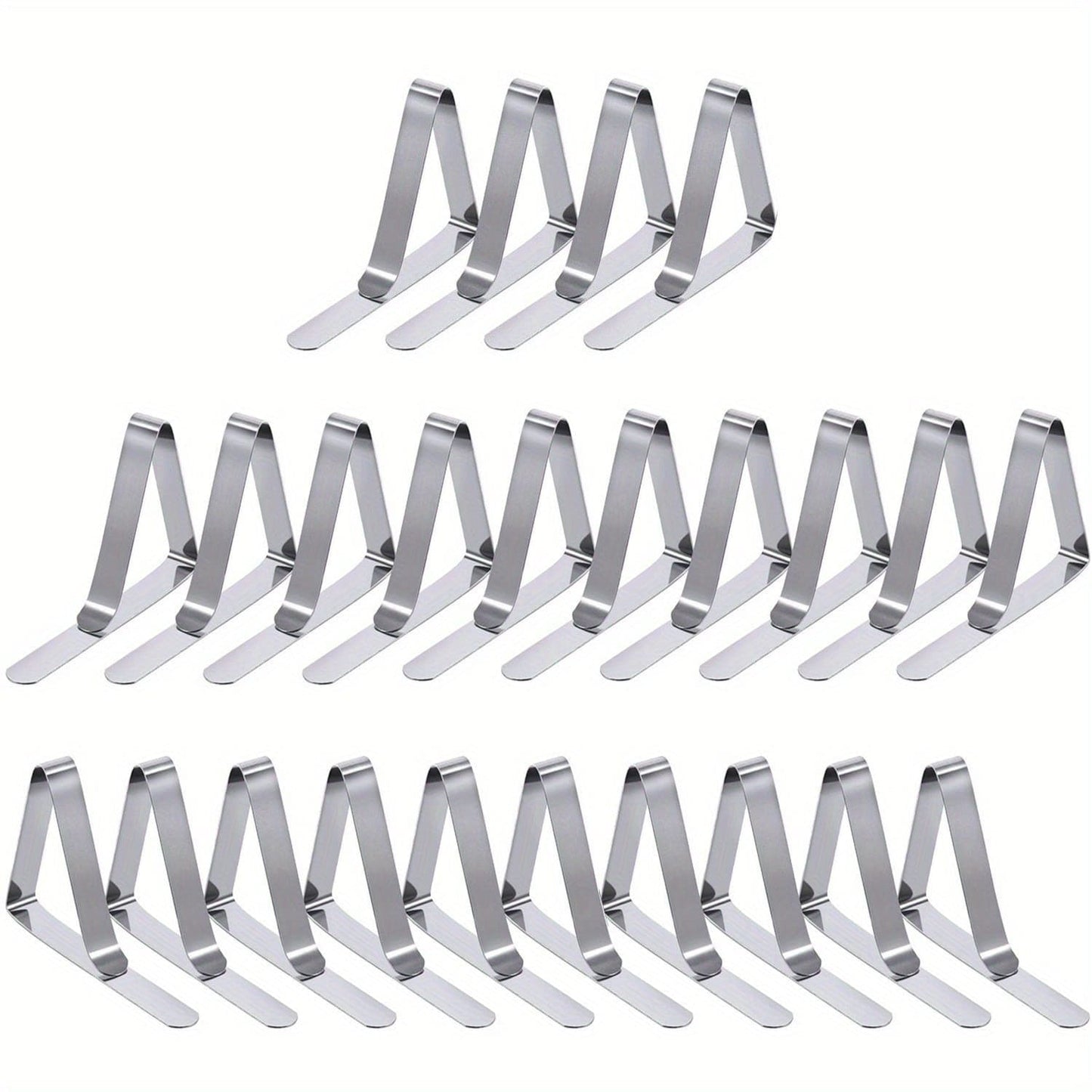 6/12/18/24/30pcs Tischdeckenclips, Heavy Duty Picknicktischclips, Edelstahl Tischdeckenhalterungsclips, Tischdeckenhalter Ideal für Restaurant-Picknicks, Festzelte, Hochzeiten, Abschlussfeiern
