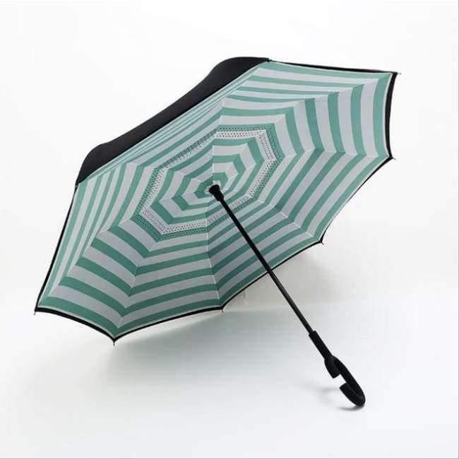 Design Doppel-Lagen Umgekehrter Regenschirm Selbststehender Regenschirm Regen Umkehr-Auto-Regenschirme Dropshipping