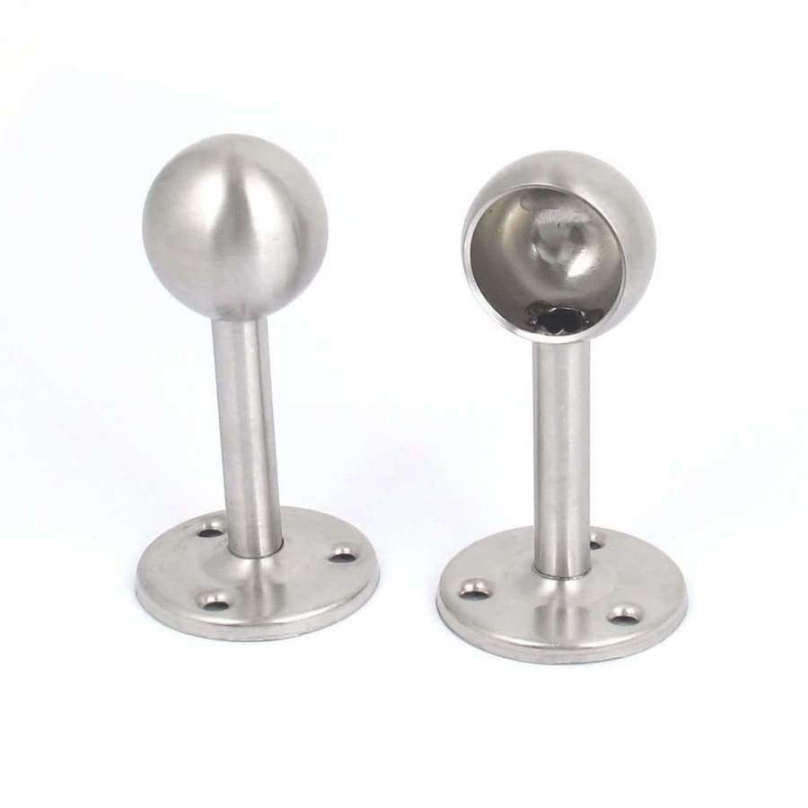 25Mm 2Pcs Dia Edelstahl Garderobe Vorhang Kleider Rohr Hebel Stütze Halterung Fenster-Dressing Hardware Für Zuhause