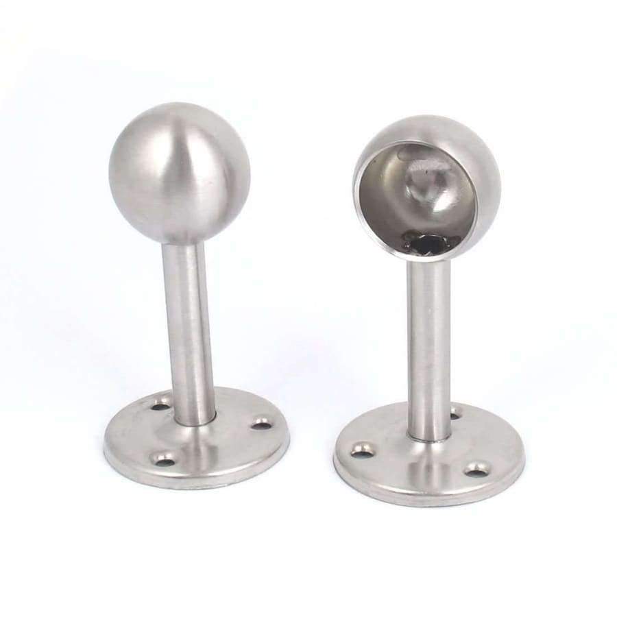 25Mm 2Pcs Dia Edelstahl Garderobe Vorhang Kleider Rohr Hebel Stütze Halterung Fenster-Dressing Hardware Für Zuhause