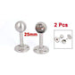 25Mm 2Pcs Dia Edelstahl Garderobe Vorhang Kleider Rohr Hebel Stütze Halterung Fenster-Dressing Hardware Für Zuhause