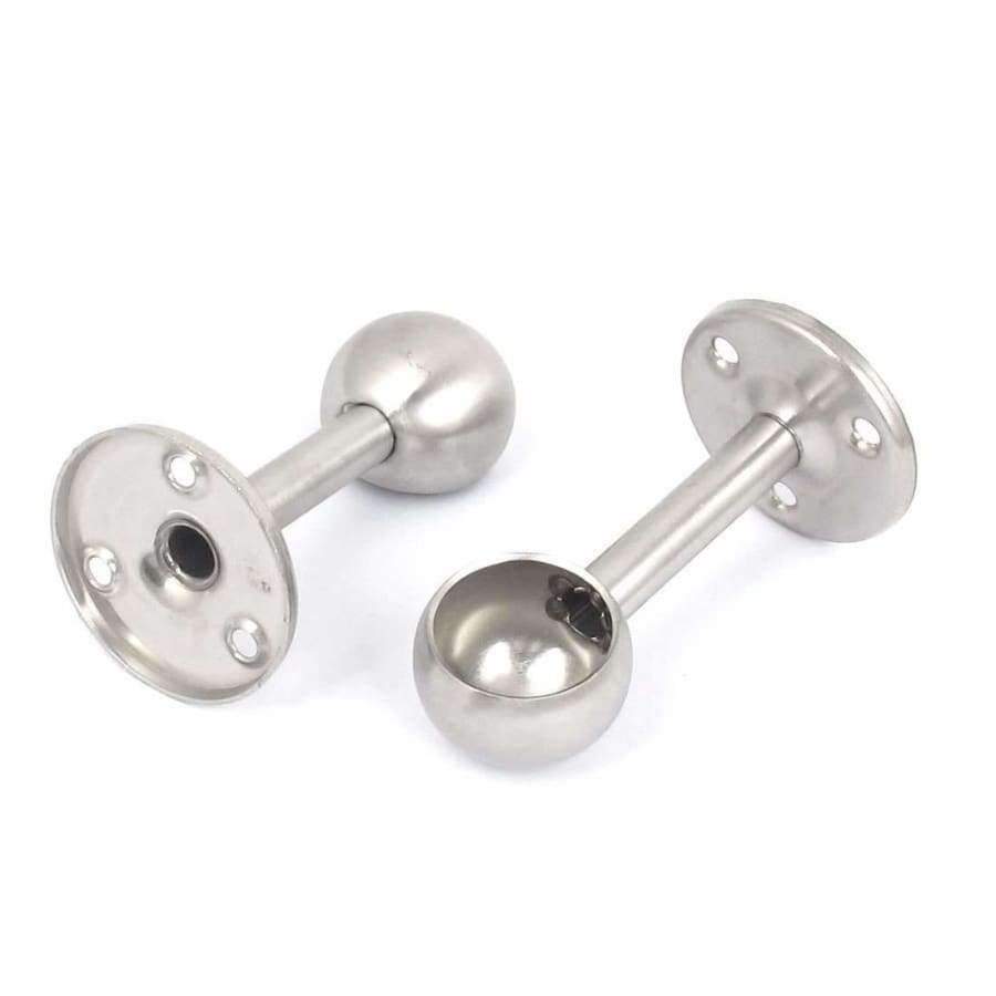 25Mm 2Pcs Dia Edelstahl Garderobe Vorhang Kleider Rohr Hebel Stütze Halterung Fenster-Dressing Hardware Für Zuhause
