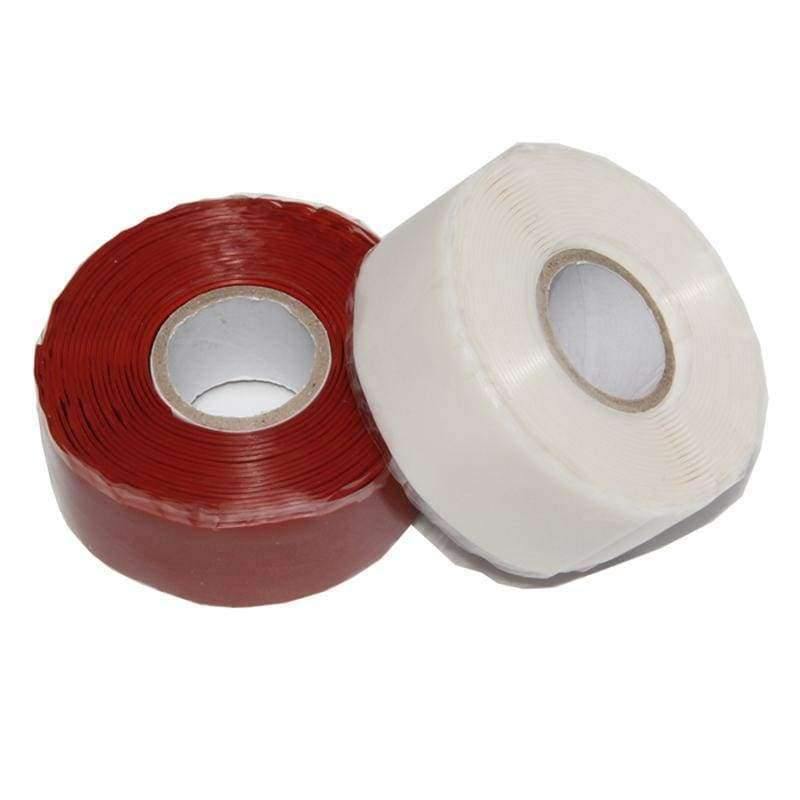 Silicone Adhesive Tape Vedenpit��v�� Repair Tape Seal Vacuum Single-Sided Adhesive Silicone Band Pipe Seals 25mm 50mm x 1m White Red