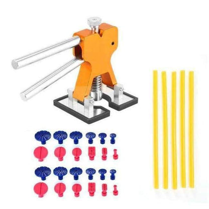 Auto Body Dent Removal Repair Pulling Tool Set Dent & Ding Puller Dent Repair Tool + 28 Pieces Auto Dent Repair Accessories