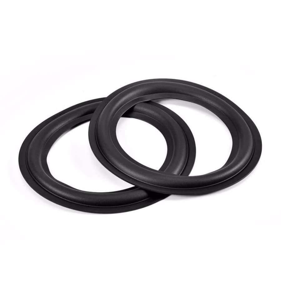2 Stück 6 Zoll / 156 mm Perforierte Gummi Rand Surround Lautsprecher Reparaturteile Ersatz Schwarz