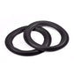 2 Stück 6 Zoll / 156 mm Perforierte Gummi Rand Surround Lautsprecher Reparaturteile Ersatz Schwarz