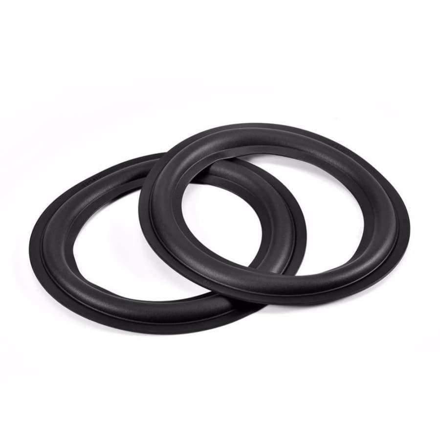 2 Stück 6 Zoll / 156 mm Perforierte Gummi Rand Surround Lautsprecher Reparaturteile Ersatz Schwarz