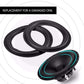 2 Stück 6 Zoll / 156 mm Perforierte Gummi Rand Surround Lautsprecher Reparaturteile Ersatz Schwarz
