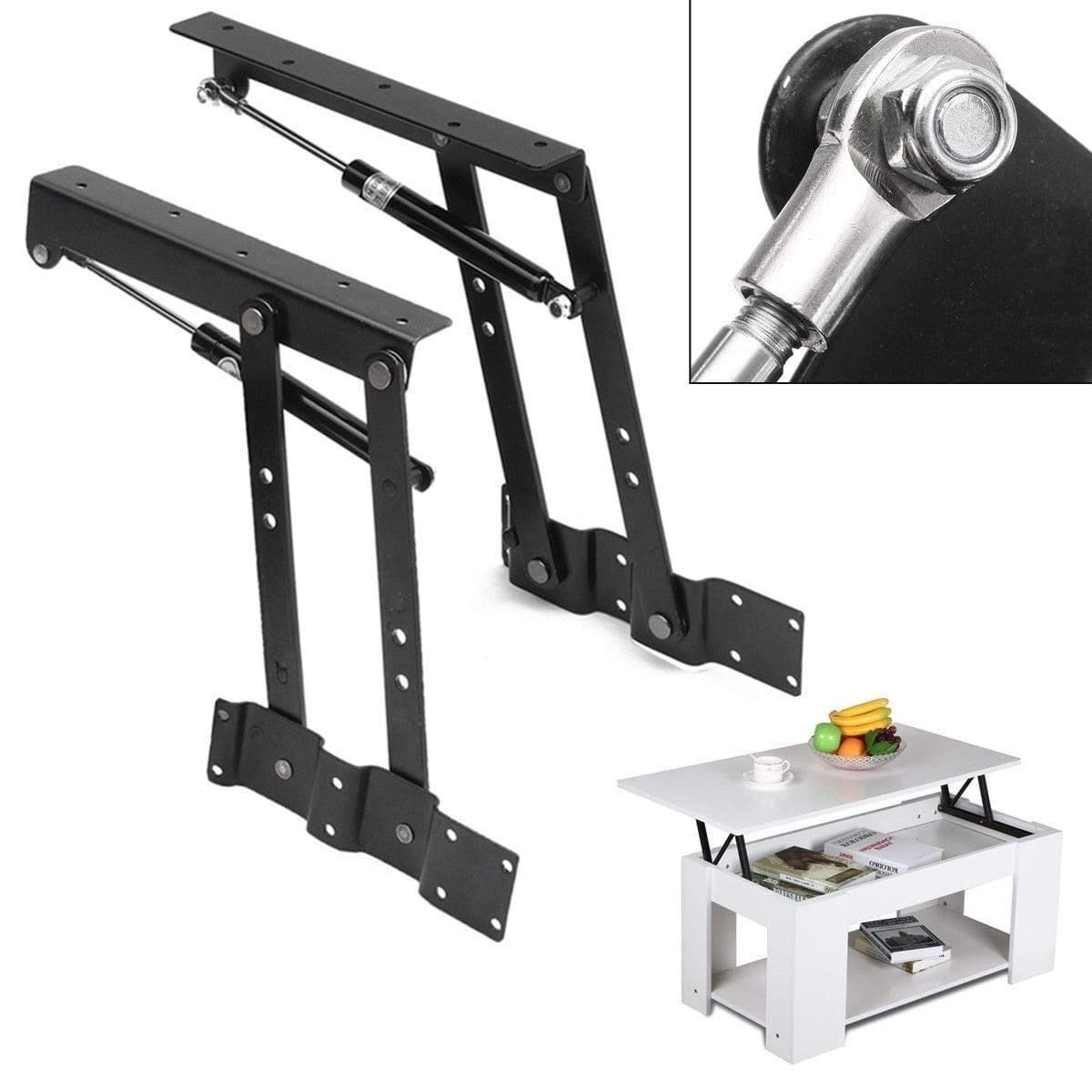 2 Stück Faltende Feder Tee Tisch Scharnier Möbel Lift Auf Top Mechanismus Hardware Hebe Regal Regal Für Kaffee Computer Tisch