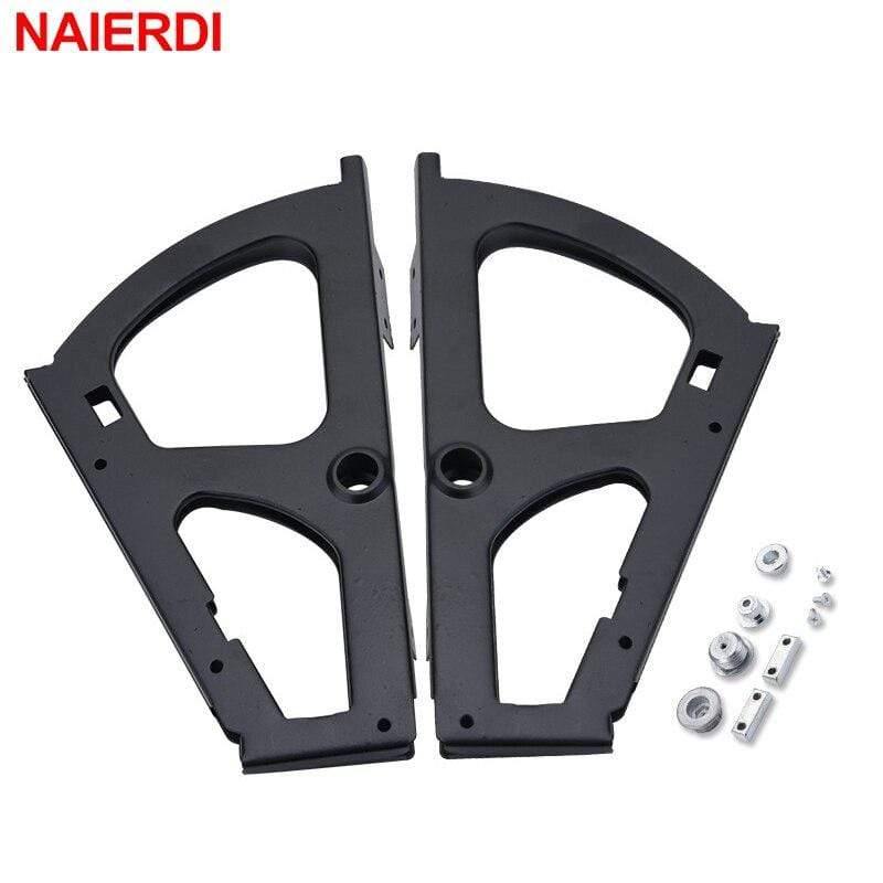 2PCS Möbel Scharniere Schuhe Schublade Schrank Scharnier Regal Metall Zubehör Edelstahl Faltbar Selbstmontage Hardware