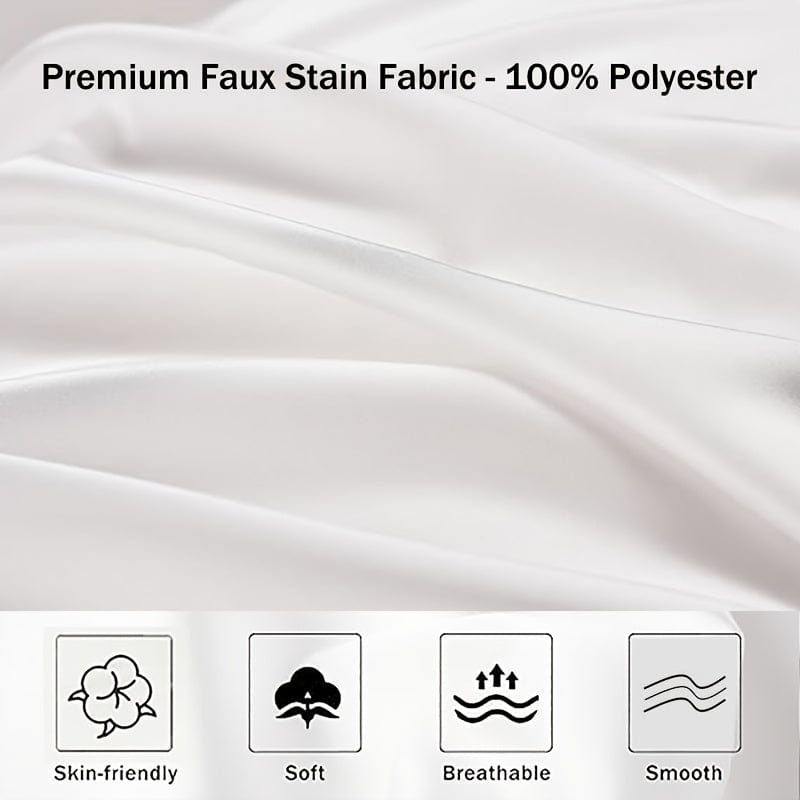 2pcs Satin-Kissenbezug, weiche und glatte Textur, Satin einfarbige Umschlagkissenbezüge, reduzieren Haarbruch, verhindern Falten