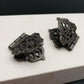 2x Antike Bronze Mini Spitzen Scharnier kleine dekorative Schmuck Holzbox Schrank Tür Stummelscharniere mit Nägeln Möbelzubehör