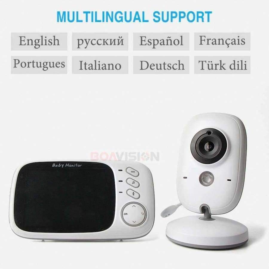 3,2 Zoll LCD Video Baby Monitor 2,4G Wireless 2 Wege Audio Bebe Cam Nachtsicht Überwachungs Sicherheitskamera Babysitter VB603