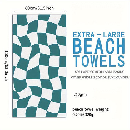 1 Stück individuell gestaltetes Strandtuch, saugfähiges Strandtuch, großes Sommer-Strandtuch, Geschenk für Strand-Pool-Party, Strand-Essentials