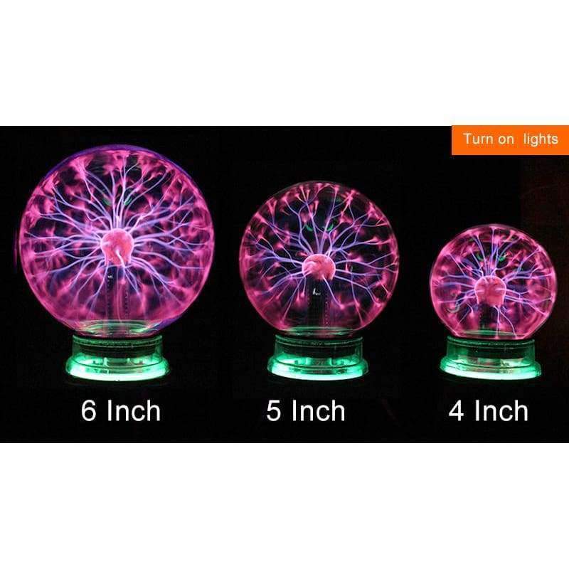 Neuheit Glas Magische Plasma Kugel Licht 3 4 5 6 Zoll Tischlichter Kugel Nachtlicht Kinder Geschenk für Neujahr Magische Plasma Nachtlampe