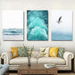 Leinwandmalerei Freie Möwen Wellen Strand Kunstposter Wohnzimmer Dekoration Meeresvögel Wand