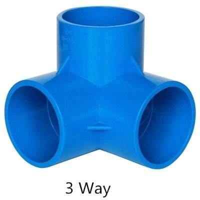 Multifunktionale PVC-Rohrverbindung DIY Regalstützverbinder 3 4 5 6-Wege-Splitter 20 -50mm Rohrkupplungsadapter Gartenrohrfittings