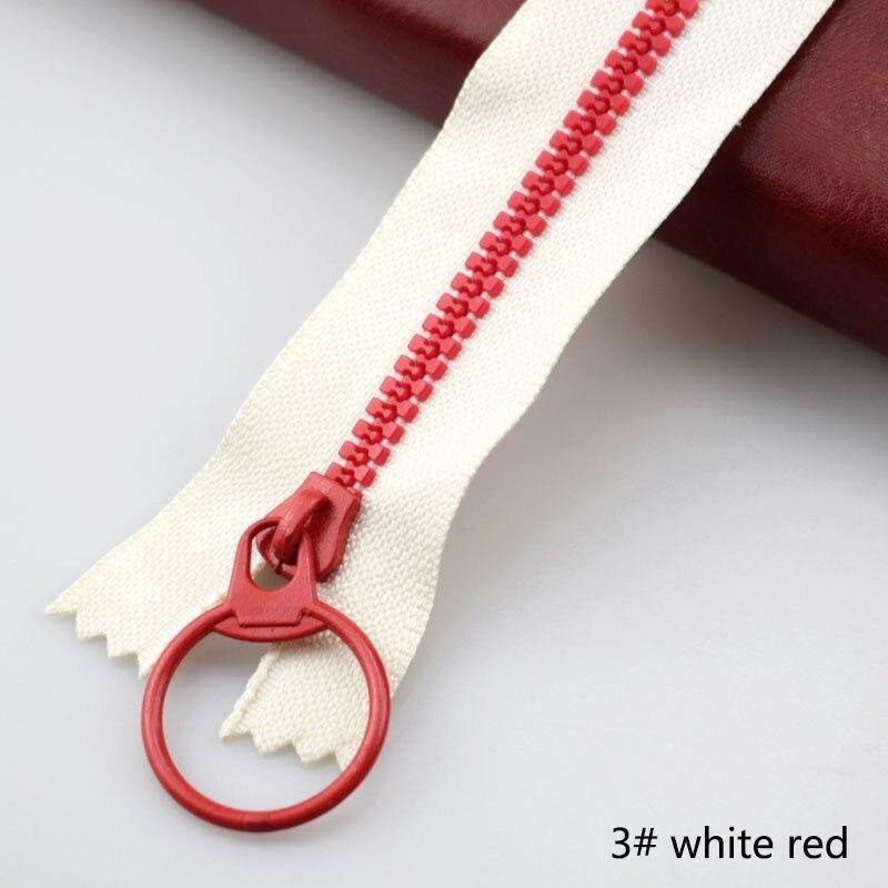 10 pieces Meetee 15-40 cm 3# closed ends resin zipper pull ring zipper slider head for sewing bags wallet purse fabric accessories crafts