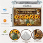 Sonnenblume Schmetterling Metallblechschild Vintage Stil Dekorationsschild für Zuhause Raum Restaurant Bar Café Garage Wanddekoration Wetterfest Staubdicht