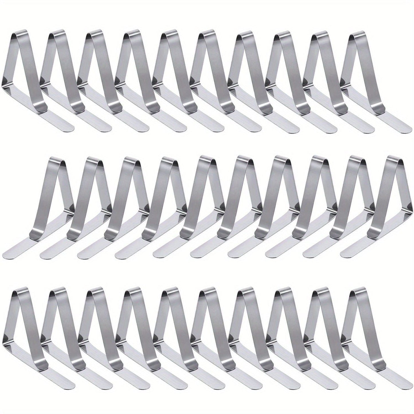 6/12/18/24/30pcs Tischdeckenclips, Heavy Duty Picknicktischclips, Edelstahl Tischdeckenhalterungsclips, Tischdeckenhalter Ideal für Restaurant-Picknicks, Festzelte, Hochzeiten, Abschlussfeiern
