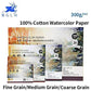 300g/m2 Professionelles Aquarellpapier 20Blätter Handgemalt Wasserlösliches Buch Kreatives Büro Schul Kunstbedarf