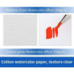 300g/m2 Professionelles Aquarellpapier 20Blätter Handgemalt Wasserlösliches Buch Kreatives Büro Schul Kunstbedarf