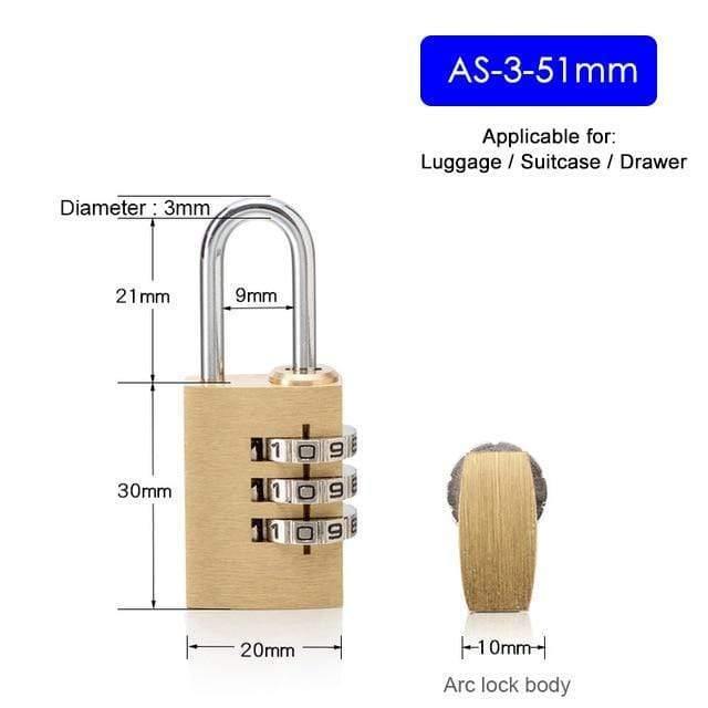 Massive Messing Kupfer Sicherheits Vorhängeschloss Passwort Kombination Code Schloss Für Fitnessstudio Digitalschließfach Koffer Schubladenschloss Hardware