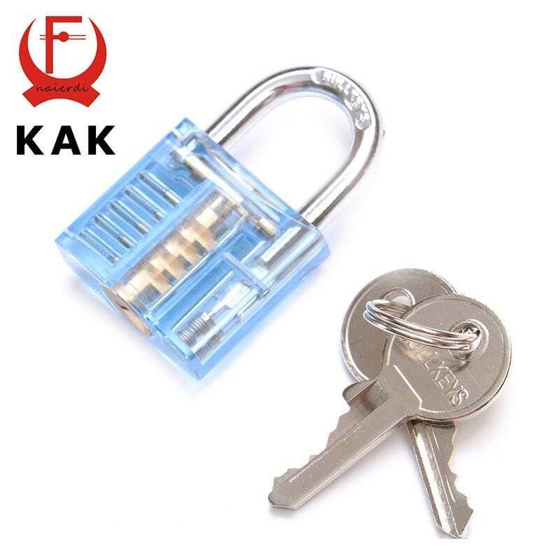 Transparente Schloss-Pick Sichtbarer Ausschnitt Mini Übung Sicht Padlocks Bügel Training Fähigkeiten Für Schlosser Möbel Hardware