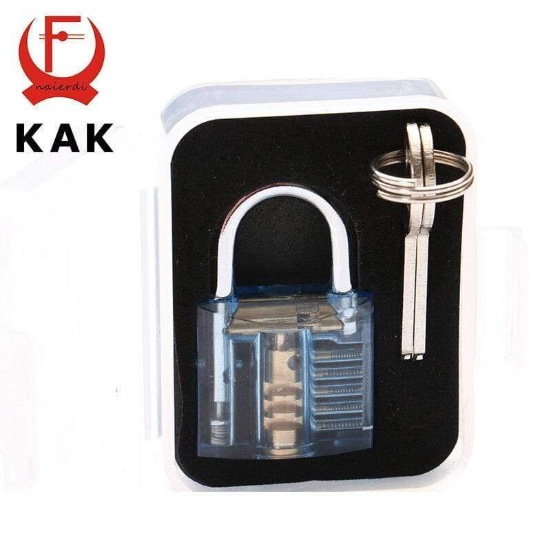 Transparente Schloss-Pick Sichtbarer Ausschnitt Mini Übung Sicht Padlocks Bügel Training Fähigkeiten Für Schlosser Möbel Hardware
