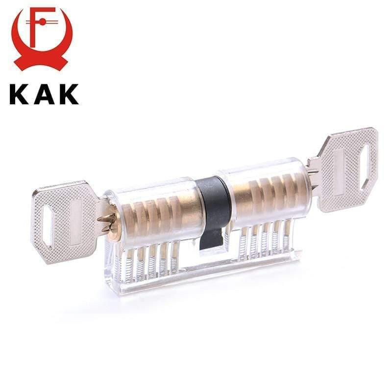 Cutaway Transparent Copper Locks Training Skill Professional Visible Practice Padlocks Lock Pick Locksmith Supplies