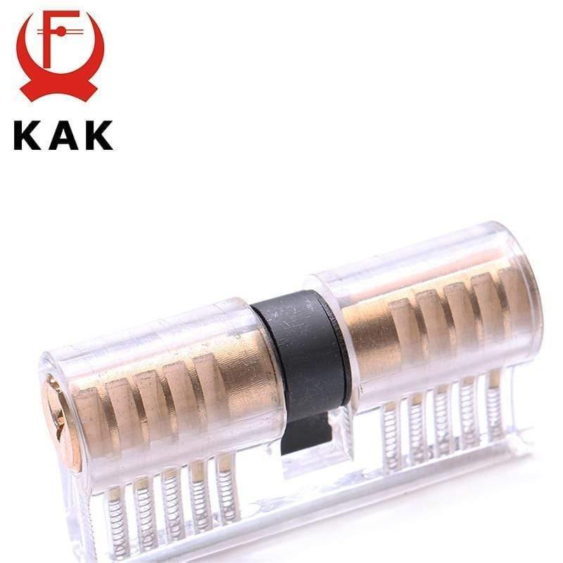Cutaway Transparent Copper Locks Training Skill Professional Visible Practice Padlocks Lock Pick Locksmith Supplies