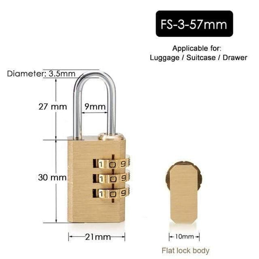 Massive Messing Kupfer Sicherheits Vorhängeschloss Passwort Kombination Code Schloss Für Fitnessstudio Digitalschließfach Koffer Schubladenschloss Hardware