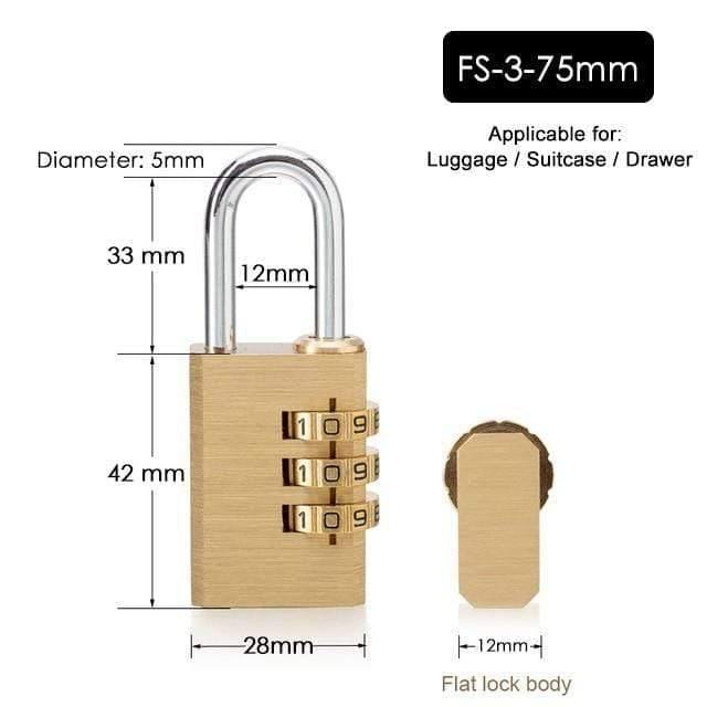 Massive Messing Kupfer Sicherheits Vorhängeschloss Passwort Kombination Code Schloss Für Fitnessstudio Digitalschließfach Koffer Schubladenschloss Hardware