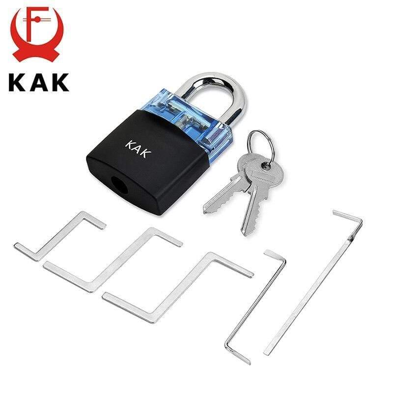 Schlosser Übungs Schloss Spannschlüssel Werkzeug Pick Set Haken Kombination Vorhängeschloss Gebrochener Schlüssel Extraktionswerkzeuge Hardware mit Abdeckung