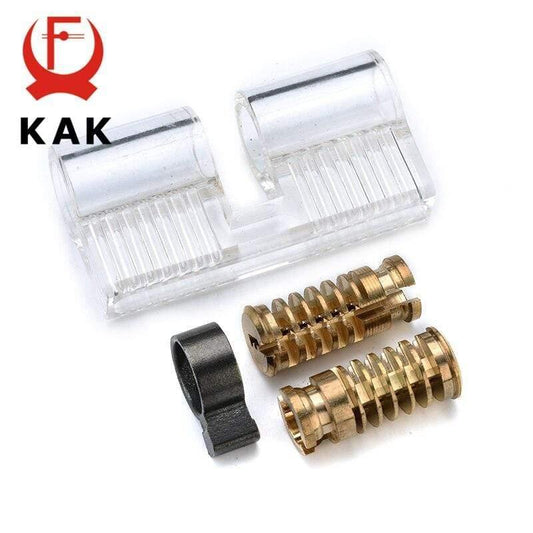 Abnehmbares Transparentes DIY Schloss Sichtbares Picking Cutaway Übungs Sicht Padlock Training Skill Für Schlosser Hardware Mit AB Schlüsseln
