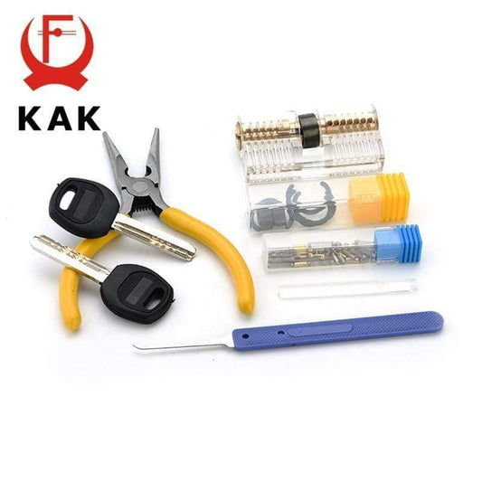 Abnehmbares Transparentes DIY Schloss Sichtbares Picking Cutaway Übungs Sicht Padlock Training Skill Für Schlosser Hardware Mit AB Schlüsseln