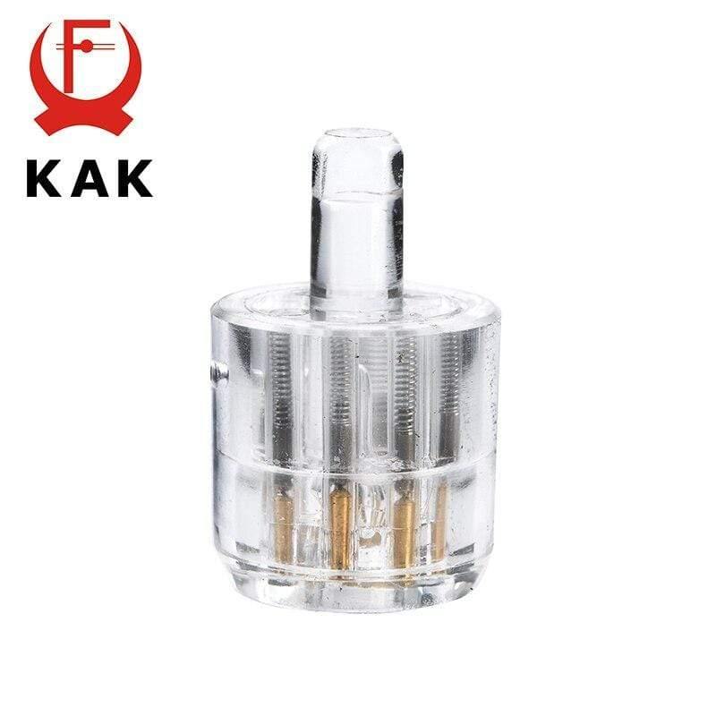 Sieben Kern Pflaume Schlosszylinder Transparent Sichtbar Pick Cutaway Praxis Sicht Vorhängeschloss Training Fähigkeit Für Schlosser Hardware