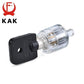 Sieben Kern Pflaume Schlosszylinder Transparent Sichtbar Pick Cutaway Praxis Sicht Vorhängeschloss Training Fähigkeit Für Schlosser Hardware
