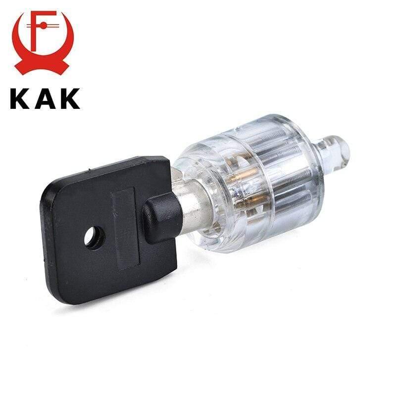 Sieben Kern Pflaume Schlosszylinder Transparent Sichtbar Pick Cutaway Praxis Sicht Vorhängeschloss Training Fähigkeit Für Schlosser Hardware