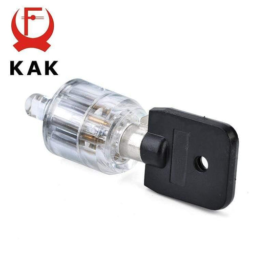 Sieben Kern Pflaume Schlosszylinder Transparent Sichtbar Pick Cutaway Praxis Sicht Vorhängeschloss Training Fähigkeit Für Schlosser Hardware