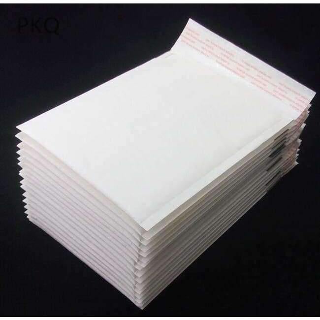 30 Stück Weiße Umschlag Papier Luftpolster-Mailtasche Luftpolster Versandtaschen Schulgeschäftsupplies 11x13cm/20x25cm/40x30cm