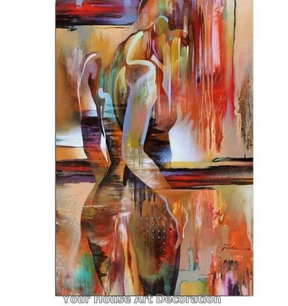 Nordic Canvas Painting Fashion Sex Figur Bild Wandkunst Wohnkultur Poster Wohnzimmer Mädchen Schlafzimmer Abstrakte Kunst Ölmalerei