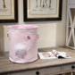 35*40cm Utensilien Lagerfässer Hohe Kapazität Pinke Schwan Katze Faltbare Spielzeug Aufbewahrungsbox Haushaltsorganisator Schmutzige Wäschekorb Canvas