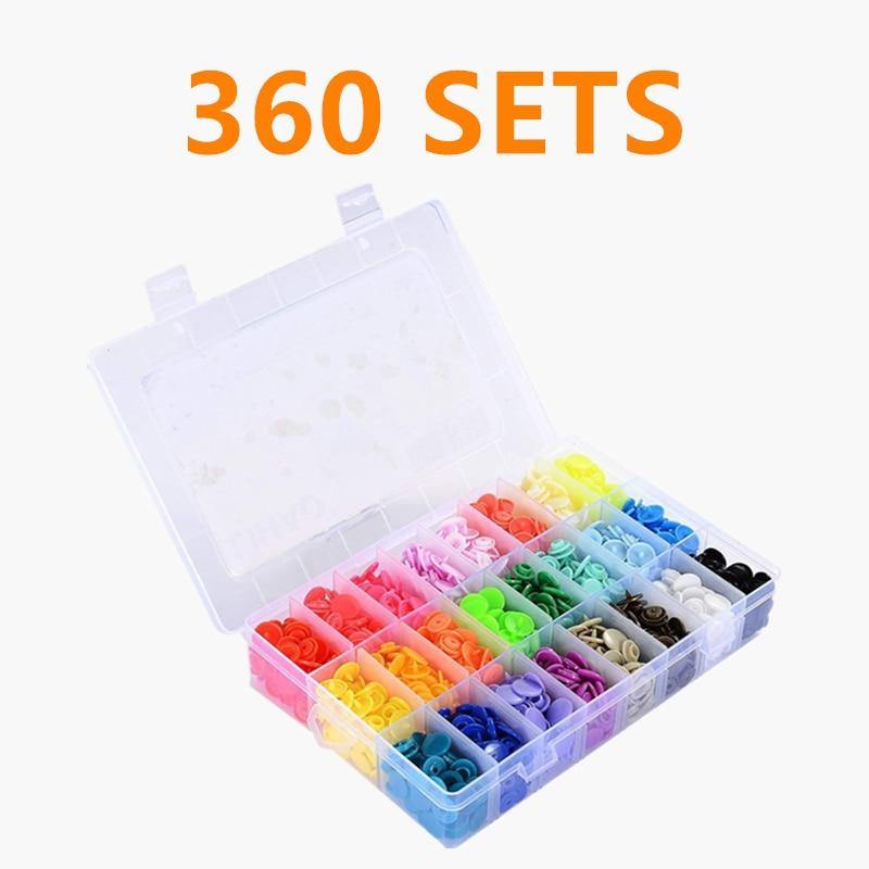 U-Shape Closure Snap Pliers & 360 Sets T5 Snap Buttons Plastic Buttons Kit Snap Buttons Fabric Buttons DIY Sewing and Craft Tool