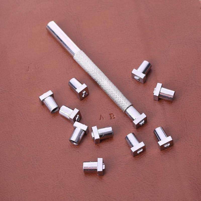 36Pcs Alphabet Letter Leather Stamp Set 3mm/6mm Steel Stamping Tools Metal Leather Punch Tools for DIY Leather Craft Tools