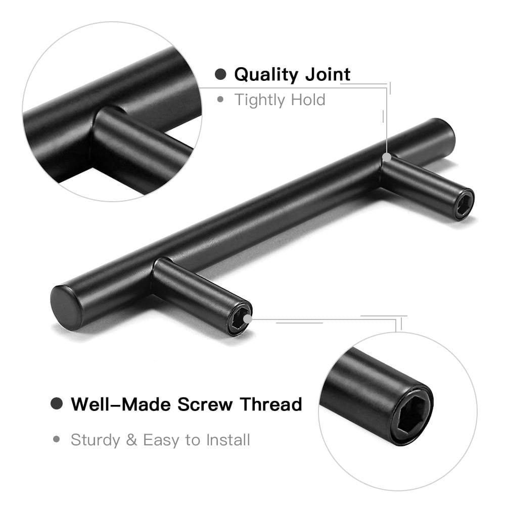 2" ~ 24" Küchen Tür T Bar Pull Gerade Griff Knöpfe Schrank Griff Durchmesser 10mm Edelstahl Griffe Möbel Beschläge