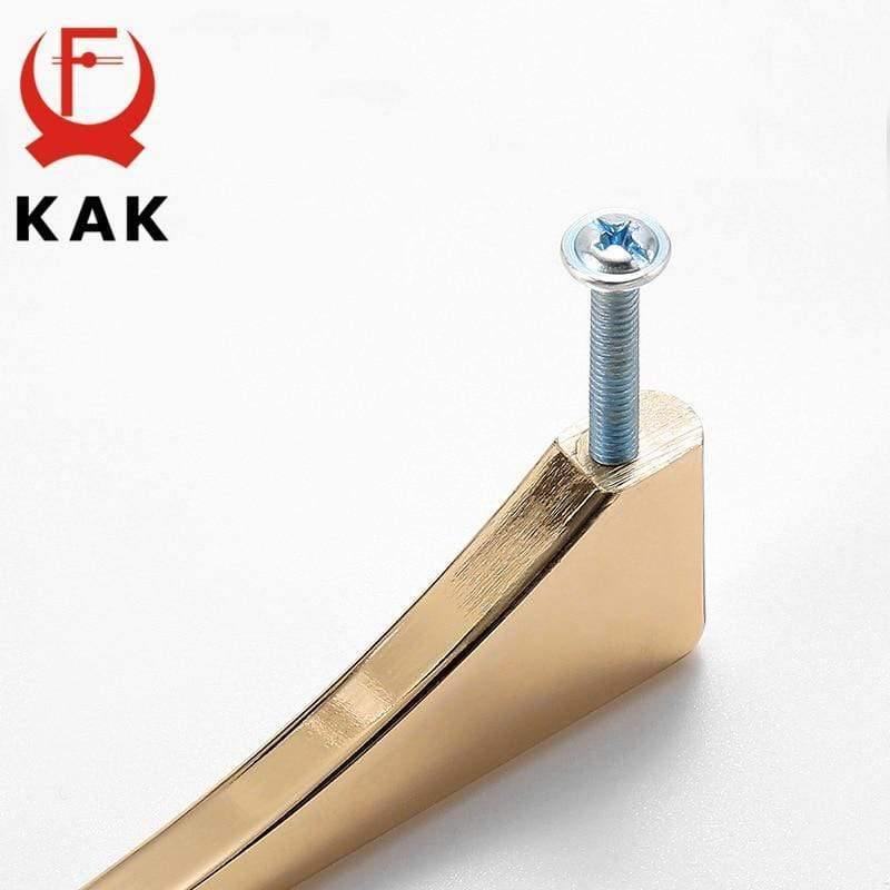 Nordic Bright Gold Schrankgriffe Solide Schubladeknöpfe Küchenbeschläge Schranktürzieher Möbelgriff Schrankhardware