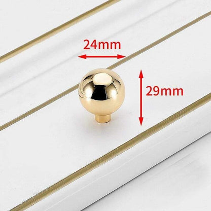 Nordic Bright Gold Schrankgriffe Solide Schubladeknöpfe Küchenbeschläge Schranktürzieher Möbelgriff Schrankhardware